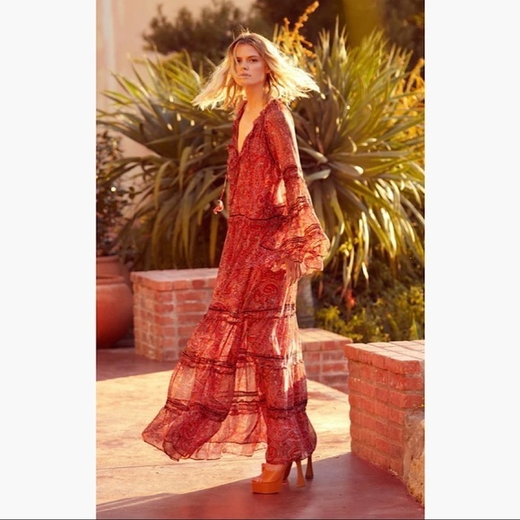 NWT Misa - Genevieve Dress in Bohemian Paisley